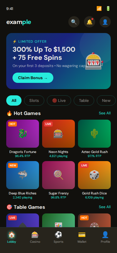 Leaderboard rankingu graczy w gry kasyna